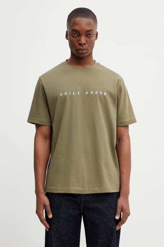 Daily Paper t-shirt bawełniany alias dias bawełna zielony 2610051