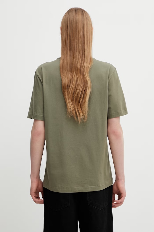 Odzież Daily Paper t-shirt bawełniany orbit embroidery 2610060 zielony