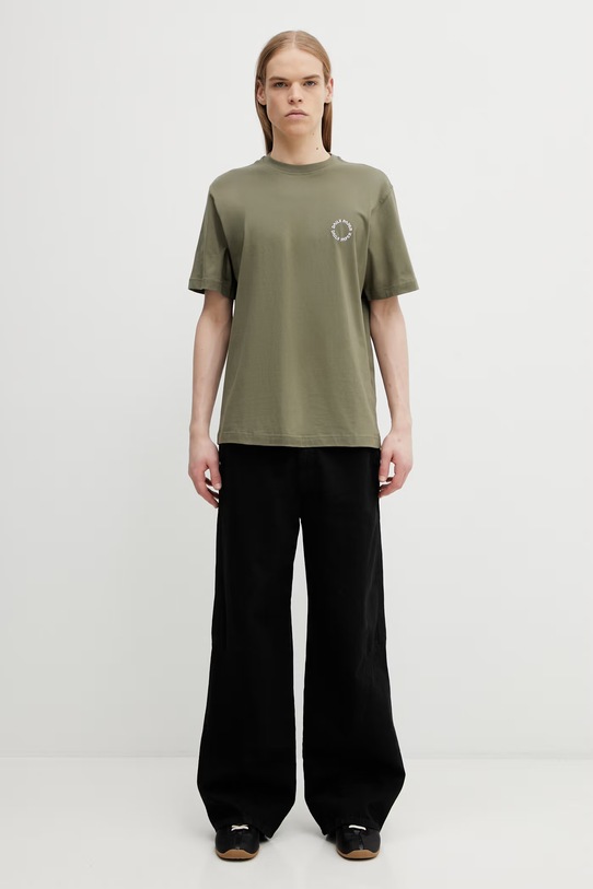 Daily Paper t-shirt bawełniany orbit embroidery 2610060 zielony