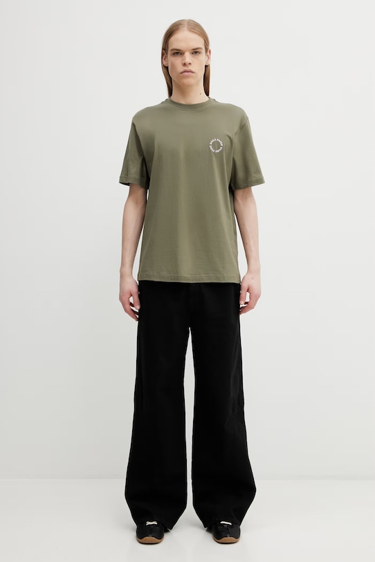 Daily Paper t-shirt bawełniany orbit embroidery 2610060 zielony