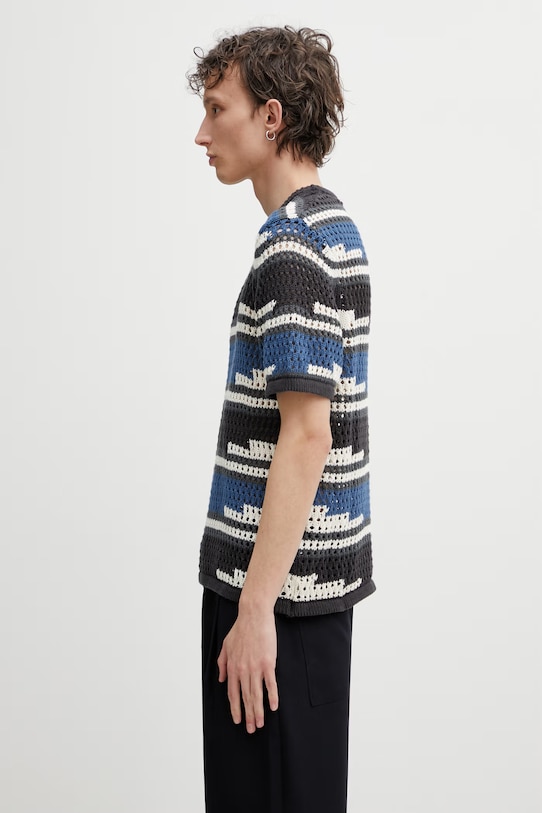 Daily Paper t-shirt męski ażurowy kente stripe 2610006 multicolor SS26