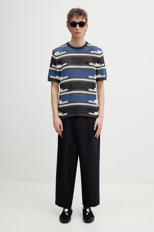 Daily Paper t-shirt męski ażurowy kente stripe 2610006 multicolor