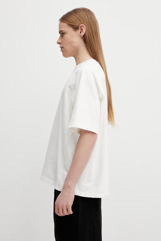 Daily Paper t-shirt bawełniany raglan stacked dias 2610019 beżowy SS26