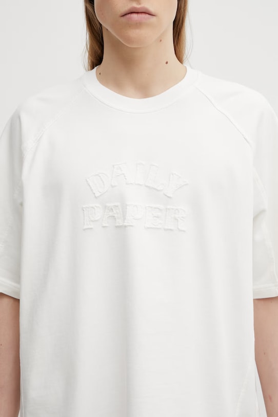 Daily Paper t-shirt bawełniany raglan stacked dias beżowy 2610019