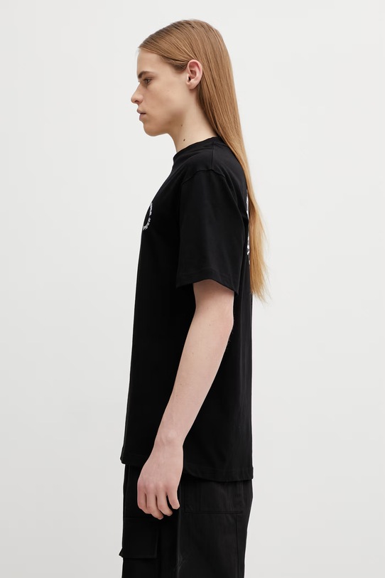 Daily Paper t-shirt bawełniany wheel ss 2610020 czarny SS26