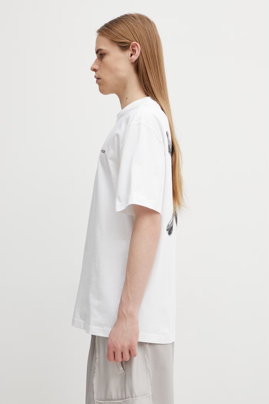 Daily Paper t-shirt bawełniany chain shield 2610068 biały SS26