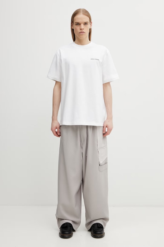 Daily Paper t-shirt bawełniany chain shield 2610068 biały