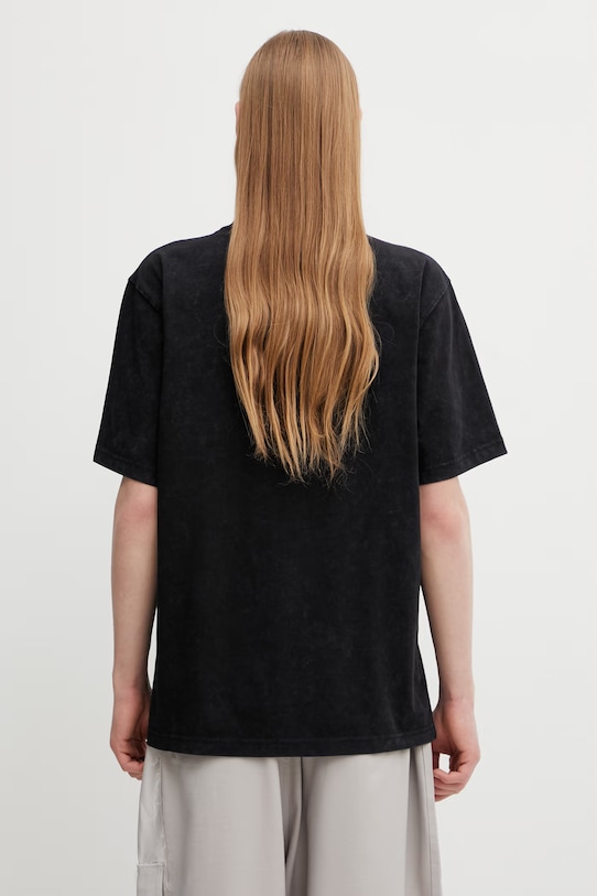 Odzież Daily Paper t-shirt bawełniany vintage ss 2610064 czarny