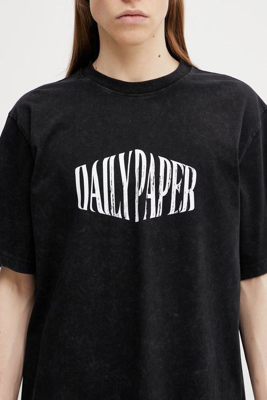 Daily Paper t-shirt bawełniany vintage ss czarny 2610064