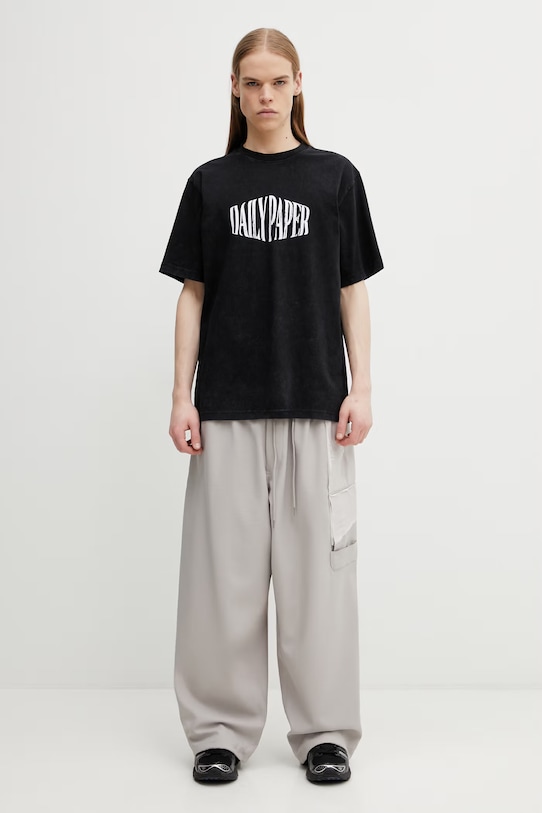 Daily Paper t-shirt bawełniany vintage ss 2610064 czarny