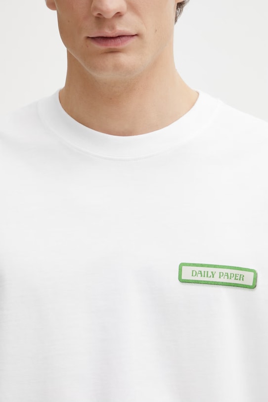 Bavlnené tričko Daily Paper air freshener shield biela 2610032