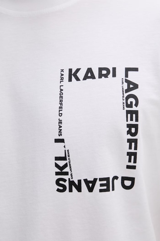 Odzież Karl Lagerfeld Jeans t-shirt męski bawełniany B2M17046 biały