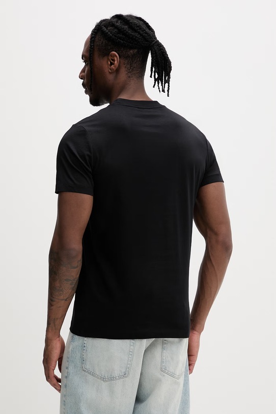 Odzież Karl Lagerfeld Jeans t-shirt męski bawełniany B2M17046 czarny