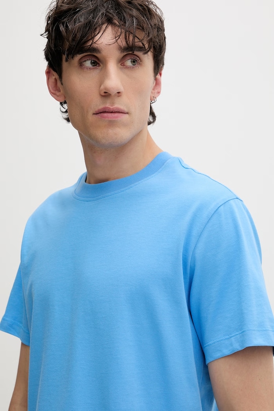 Karl Lagerfeld Jeans t-shirt męski bawełniany niebieski B2M17047