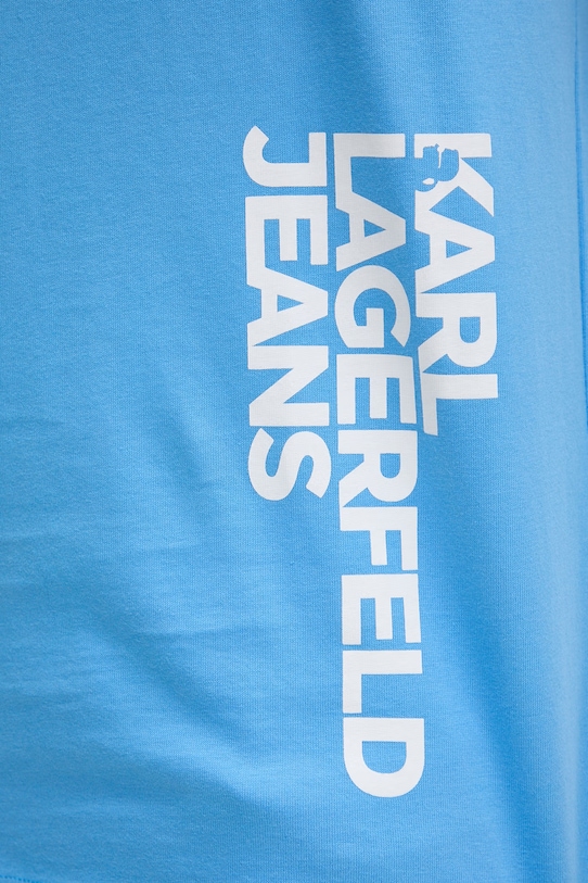 Karl Lagerfeld Jeans t-shirt męski bawełniany B2M17047 niebieski
