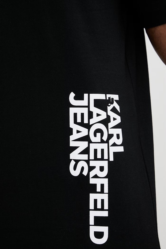 Karl Lagerfeld Jeans t-shirt męski bawełniany B2M17047 czarny