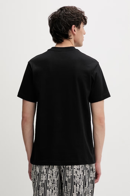 Odzież Karl Lagerfeld Jeans t-shirt męski bawełniany B2M17053 czarny