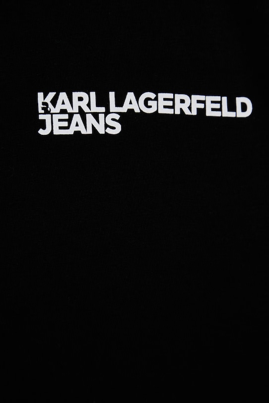 Karl Lagerfeld Jeans t-shirt męski bawełniany B2M17063 czarny