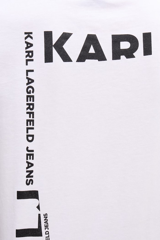 Karl Lagerfeld Jeans tričko mužské bavlněné B2M17090 bílá