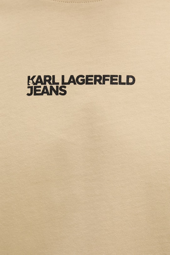 Karl Lagerfeld Jeans t-shirt męski bawełniany B2M17090 beżowy