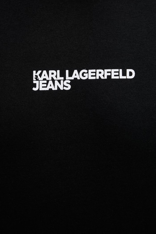 Karl Lagerfeld Jeans t-shirt męski bawełniany B2M17090 czarny