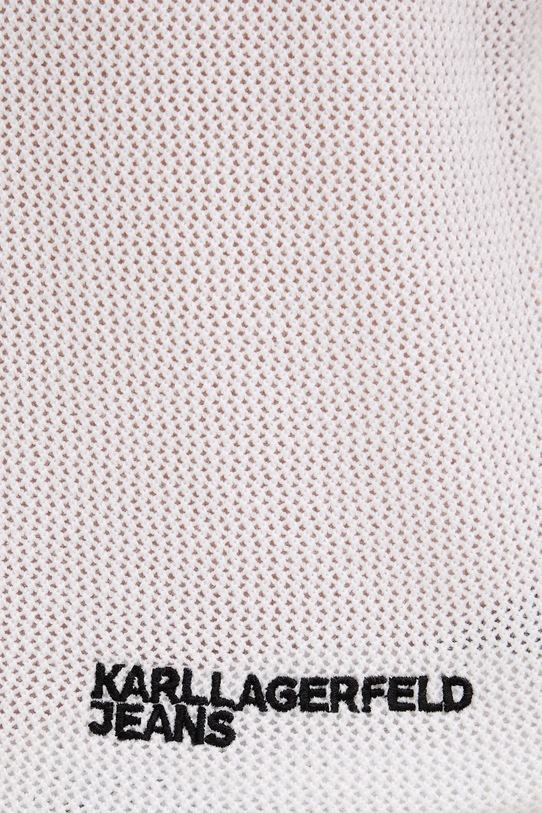 Karl Lagerfeld Jeans kamizelka męska bawełniana B2M18026 biały