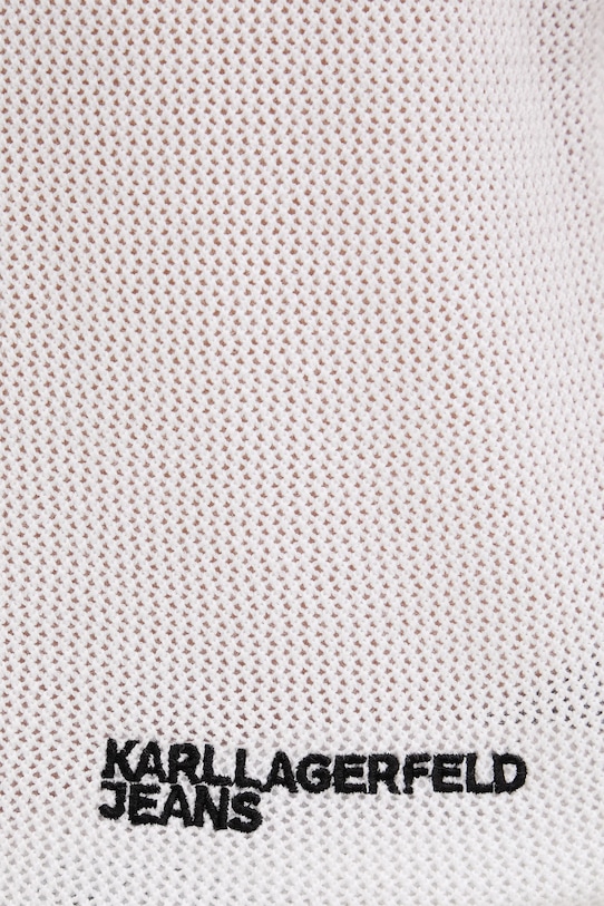 Karl Lagerfeld Jeans kamizelka męska bawełniana B2M18026 biały