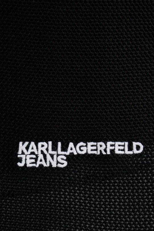 Karl Lagerfeld Jeans kamizelka męska bawełniana B2M18026 czarny