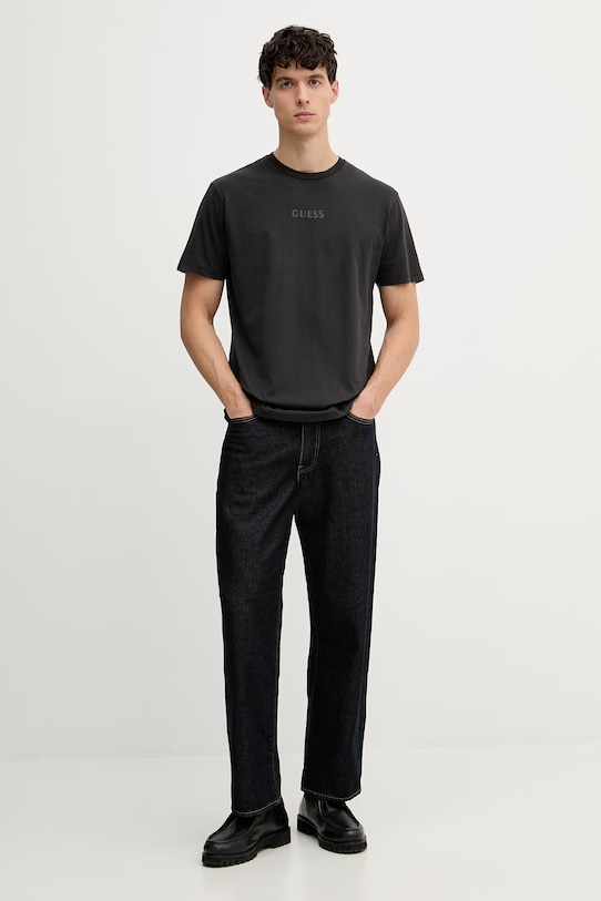 Guess T-shirt ανδρικό βαμβακερό M6GI27.K3249 μαύρο SS26