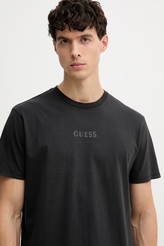 Guess T-shirt ανδρικό βαμβακερό μαύρο M6GI27.K3249