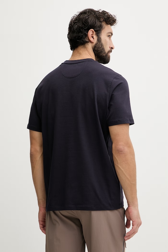 Odzież Guess t-shirt męski bawełniany z elastanem North Sails M6GI40.K3322 granatowy