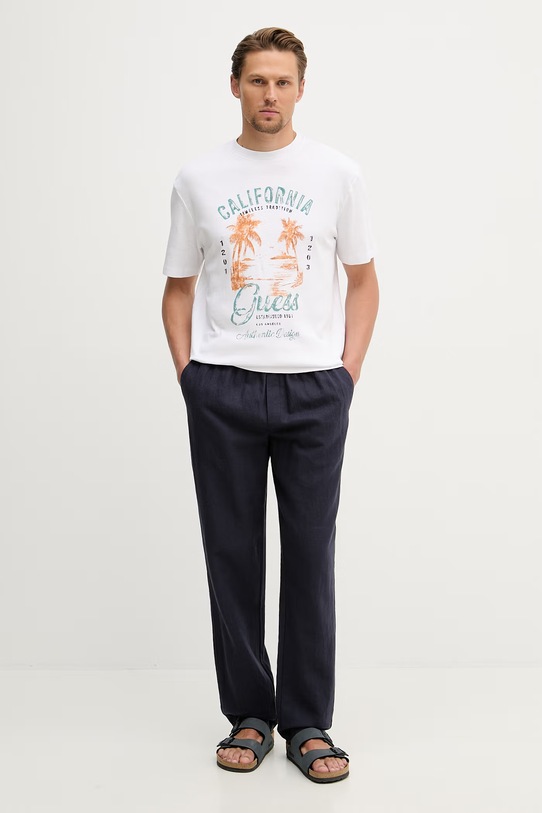 Guess t-shirt męski bawełniany M6GI20.K3052 biały SS26