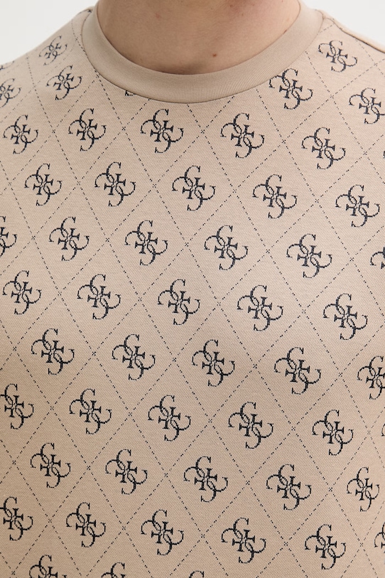 Guess T-shirt Ανδρικό Βαμβακερό M6GP34.K3200 μπεζ