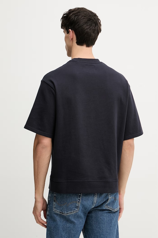 Odzież Guess t-shirt męski z bawełną M6GQ25.K3487 granatowy