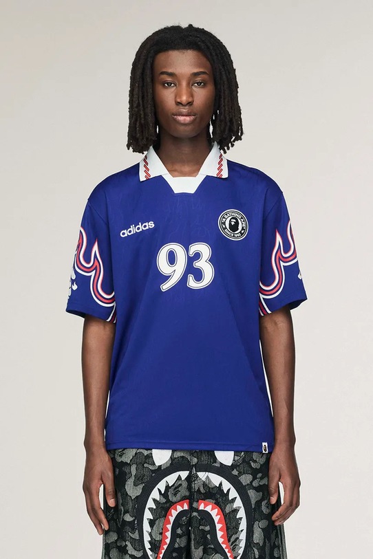 Polo tričko adidas Originals x BAPE ostatné modrá KF4914