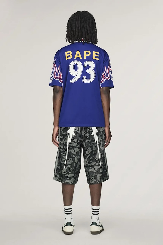 Oblečenie Polo tričko adidas Originals x BAPE KF4914 modrá