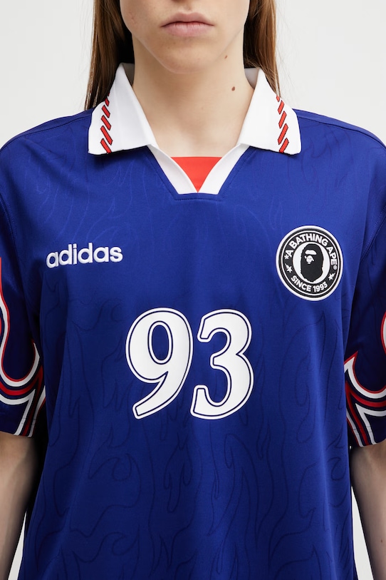 Polo majica adidas Originals x BAPE plava KF4914