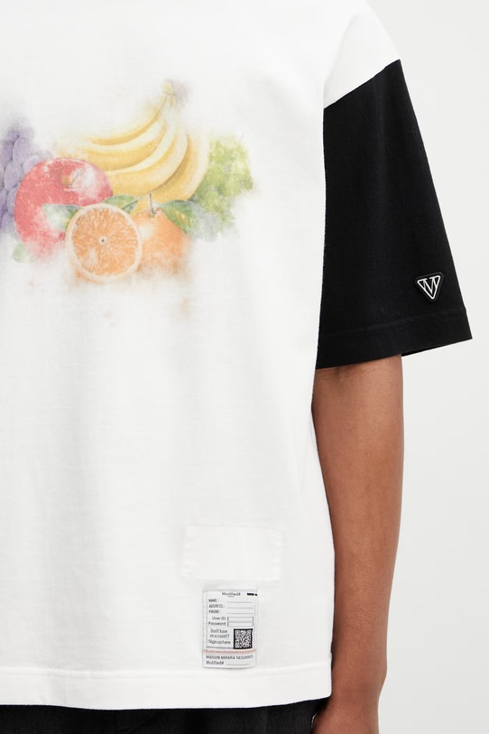 Maison MIHARA YASUHIRO T-shirt bawełniany męski biały J16TS841