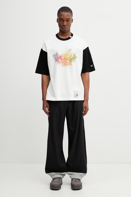 Maison MIHARA YASUHIRO T-shirt bawełniany męski J16TS841 biały