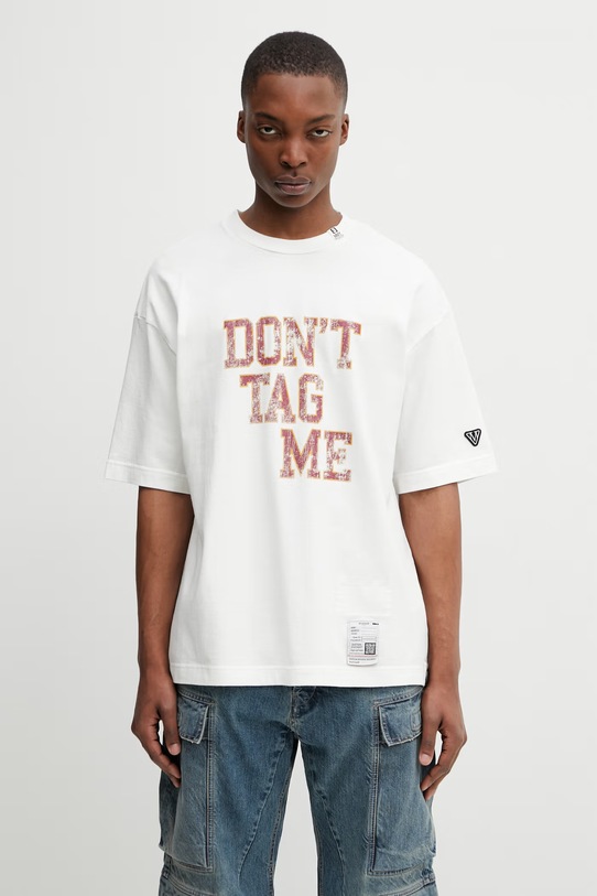 Maison MIHARA YASUHIRO T-shirt męski bawełniany biały J16TS842