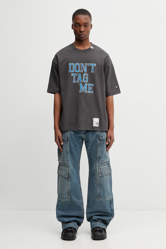 Maison MIHARA YASUHIRO T-shirt męski bawełniany J16TS842 szary