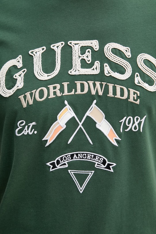 Guess t-shirt męski bawełniany M6GI06.K2917 zielony