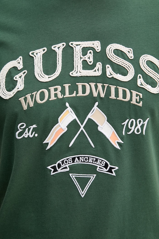 Guess t-shirt męski bawełniany M6GI06.K2917 zielony
