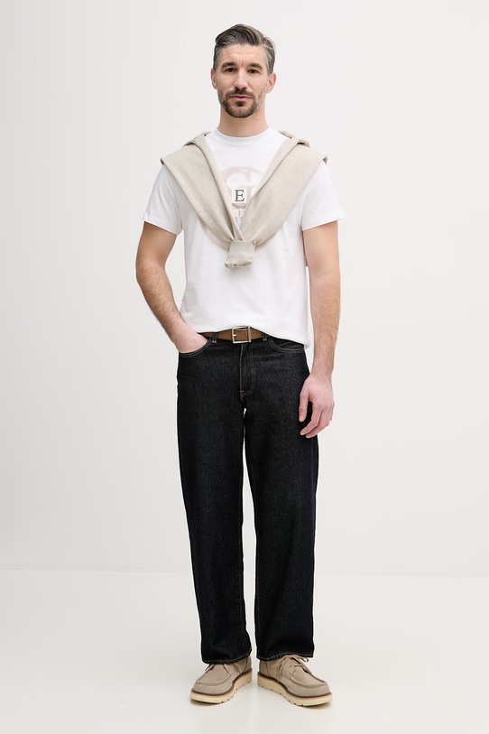 Guess t-shirt męski bawełniany M6GI09.K2989 biały SS26