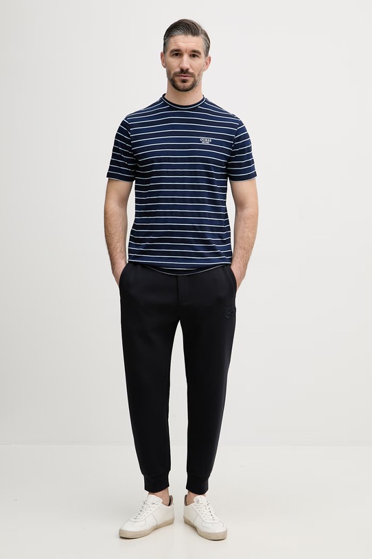 Guess tričko pánske bavlnené M6GI12.K2993 modrá SS26