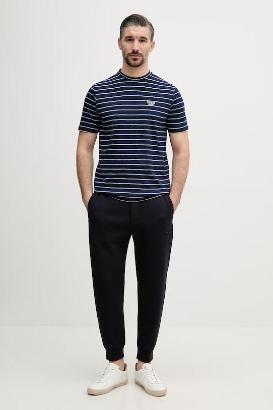 Guess tričko pánske bavlnené M6GI12.K2993 modrá SS26