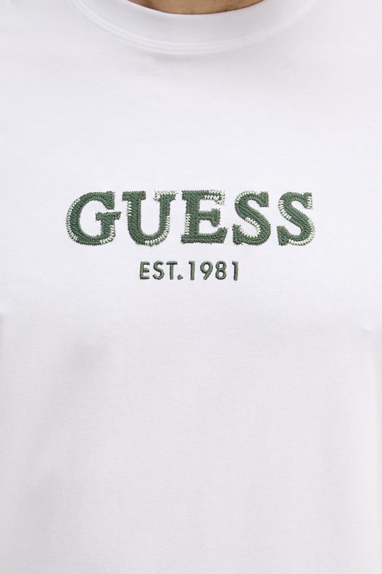Guess t-shirt basic męski bawełniany M6GI16.K3032 biały