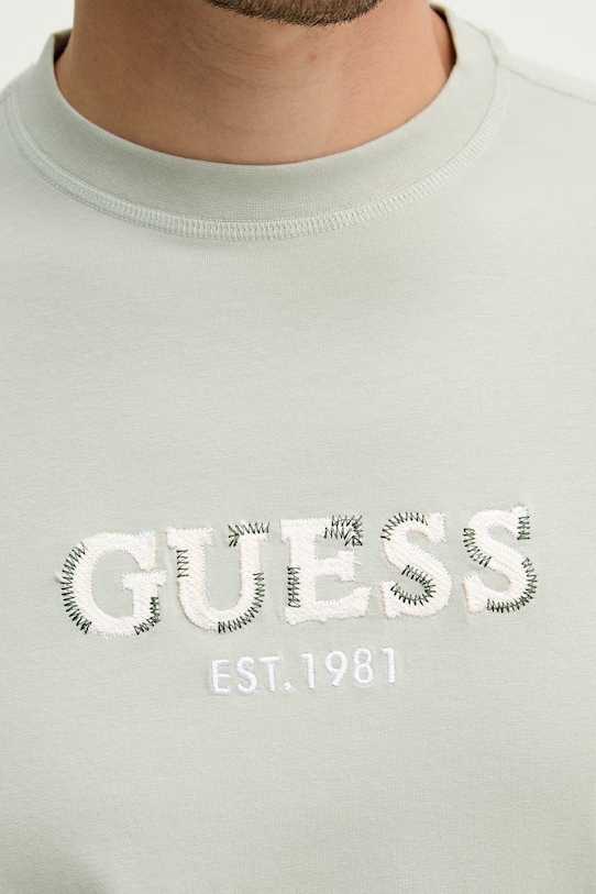 Guess basic majica kratkih rukava za muškarce od pamuka M6GI16.K3032 zelena