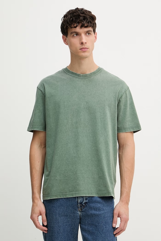 Guess t-shirt męski bawełniany zielony M6GI18.K3050