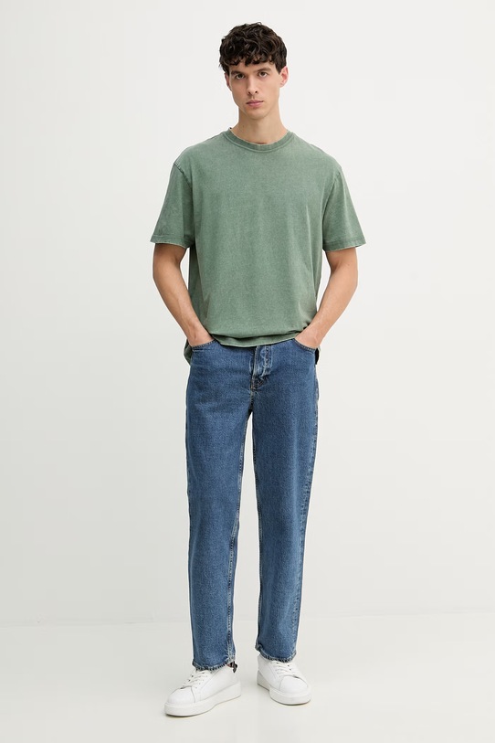 Guess t-shirt męski bawełniany M6GI18.K3050 zielony SS26